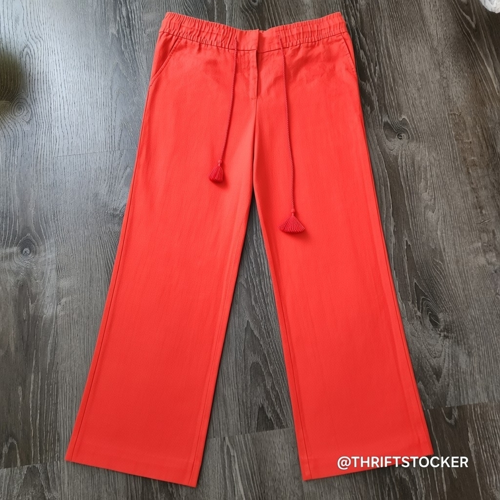 Loft Orange Linen Pants